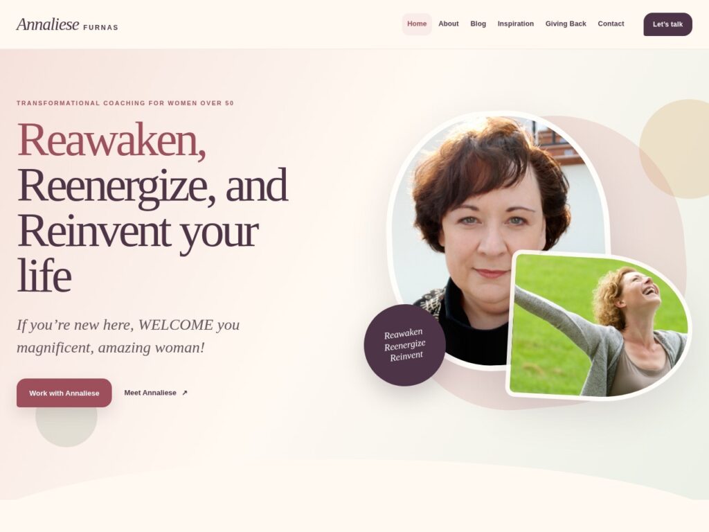 Annaliese Furnas website preview