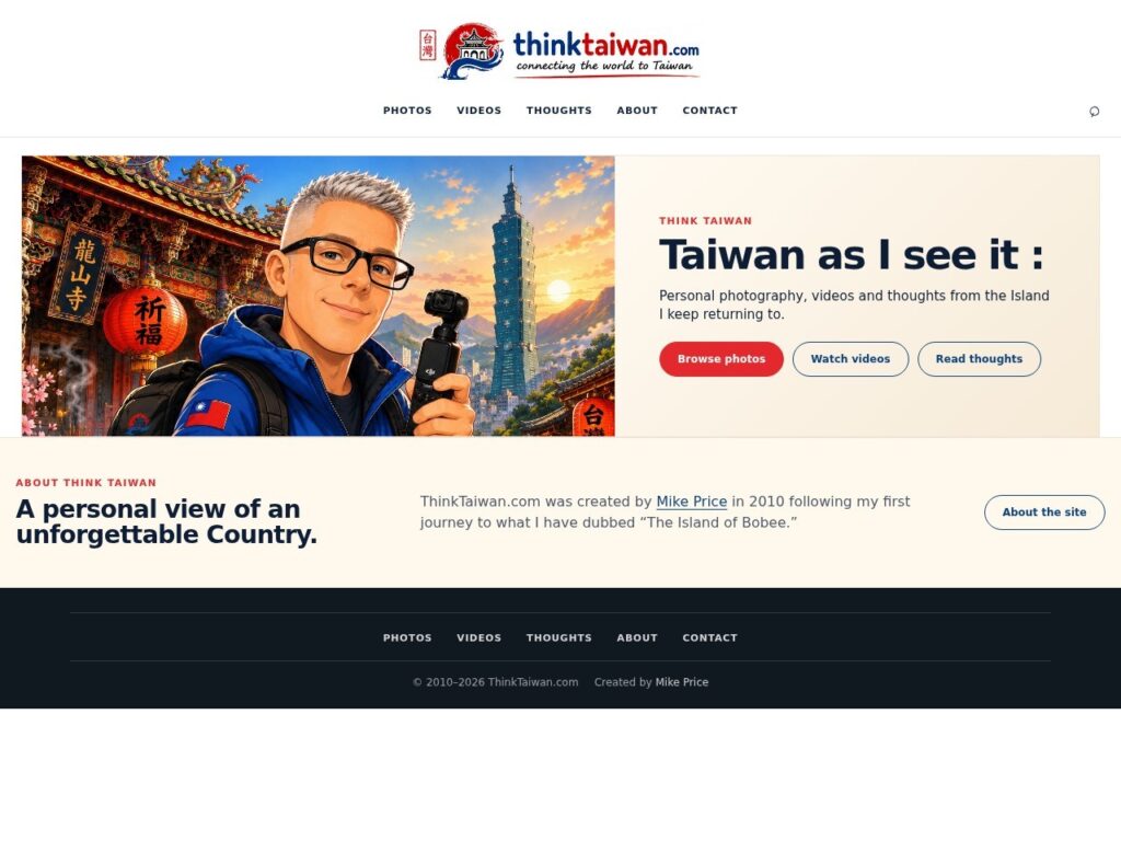 Think Taiwan website preview