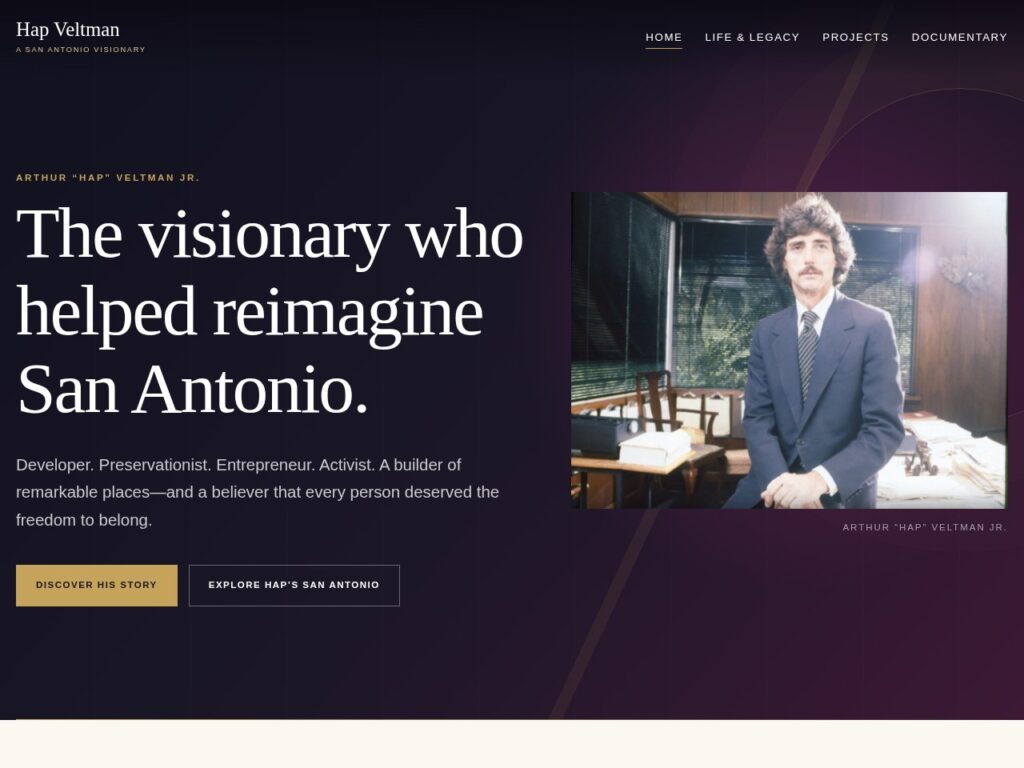 Hap Veltman website preview