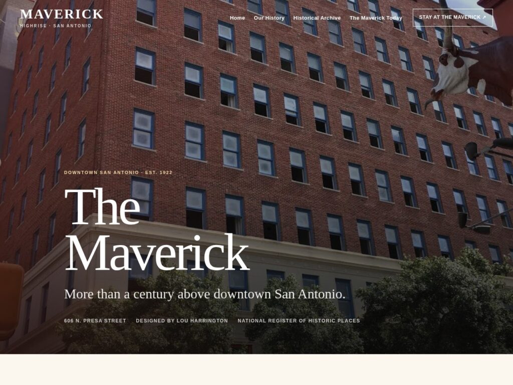 Maverick HighRise website screenshot